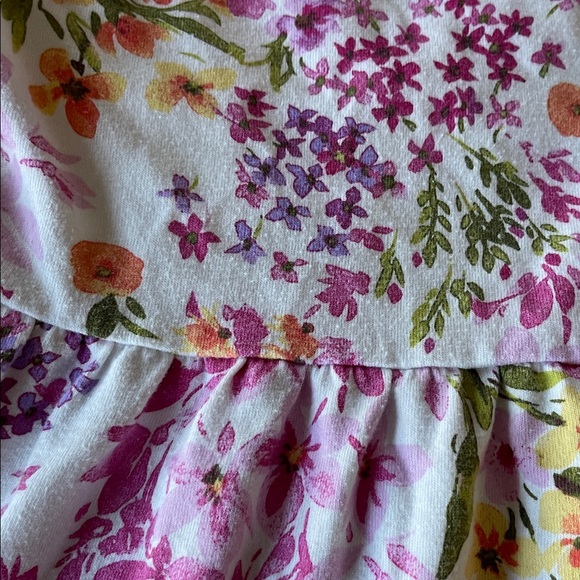 The Children's Place Floral Dress - Pink, Purple, Green - Picture 3 of 7